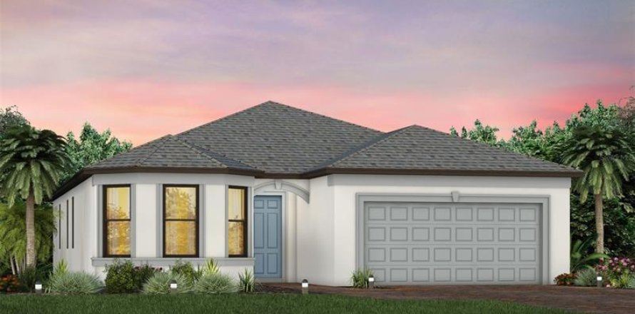 House in CEDAR GROVE AT THE WOODLANDS in North Port, Florida 2 bedrooms, 178.47 sq.m. № 293109