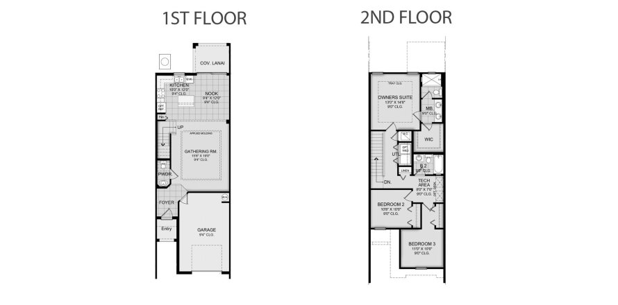 Townhouse floor plan «146SQM KENNEDY», 3 bedrooms in WYNDRUSH CREEK