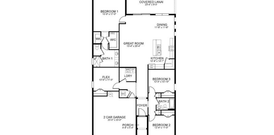 House floor plan «House», 4 bedrooms in Star Farms at Lakewood Ranch - Freedom