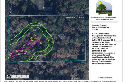 Terreno en venta en Gainesville, Florida № 1351155 - foto 5