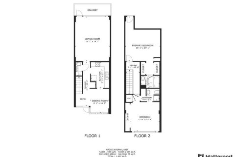 Copropriété à vendre à Boca Raton, Floride: 2 chambres, 112.97 m2 № 1098970 - photo 1