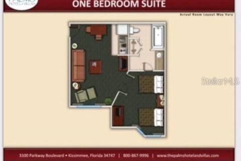 Condominio en venta en Kissimmee, Florida, 1 dormitorio, 45.71 m2 № 1324188 - foto 17