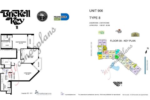 Купить кондоминиум в Майами, Флорида 2 спальни, 98.48м2, № 1269411 - фото 26