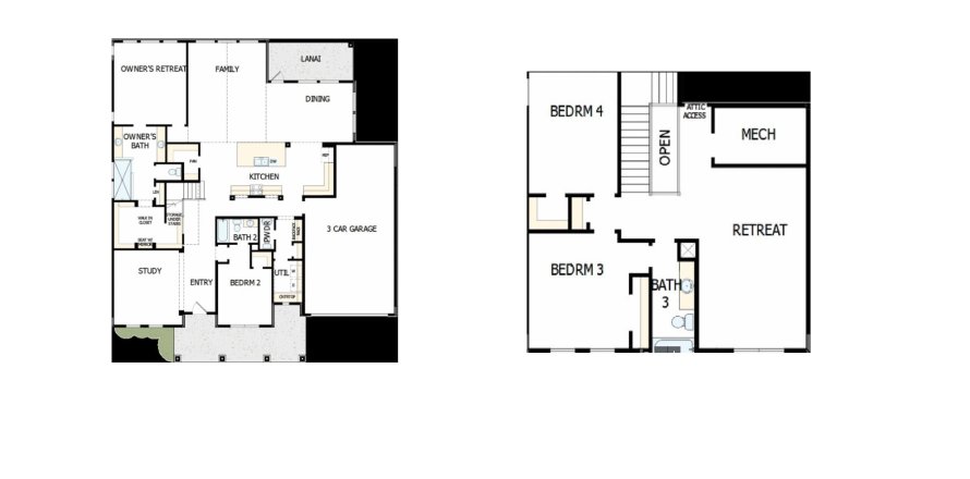 Дом в Oak Grove at Silverleaf 70’ в Сент-Огастин, Флорида 4 комнаты, 319м2 № 511895