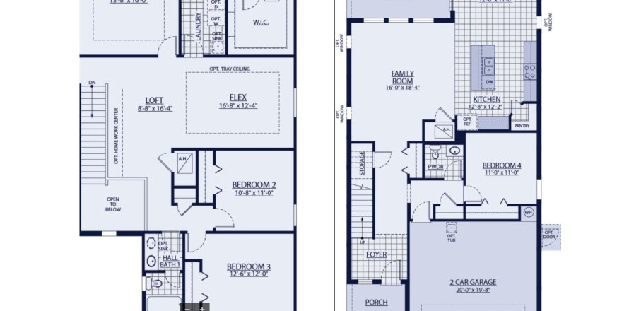 Casa en BridgeWater by William Ryan Homes en Lakeland, Florida 4 habitaciones, 231 m2 № 302562