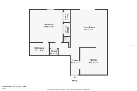 Condo in Port Richey, Florida, 1 bedroom  № 1250895 - photo 4