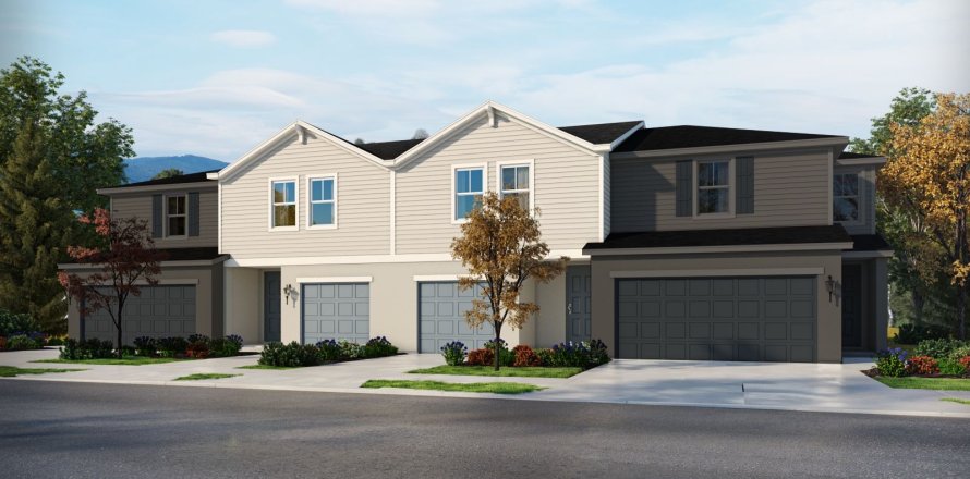 Townhouse in Union Square by Meritage Homes in Davenport, Florida 3 rooms, 138 sq.m. № 302572