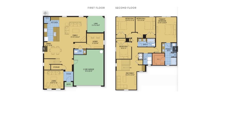 House floor plan «Sutton», 4 rooms in Hammock Reserve
