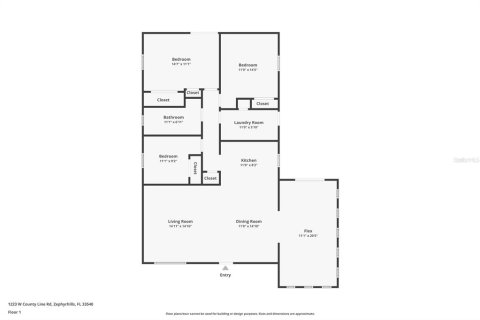 House in Zephyrhills, Florida 3 bedrooms, 113.43 sq.m. № 1359205 - photo 8