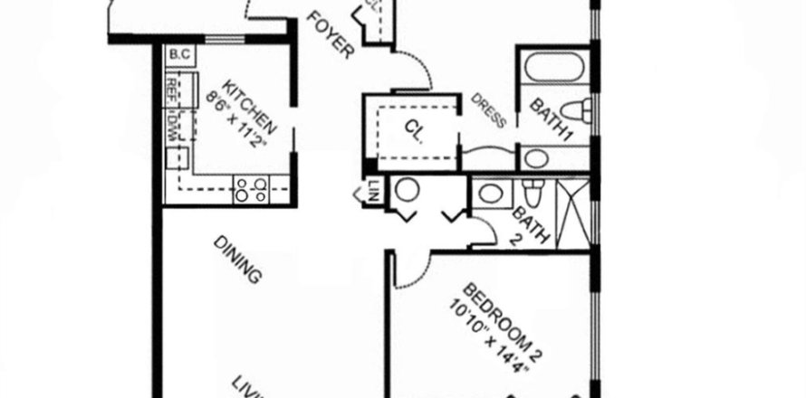 Condominio en Pompano Beach, Florida, 3 dormitorios  № 1146582