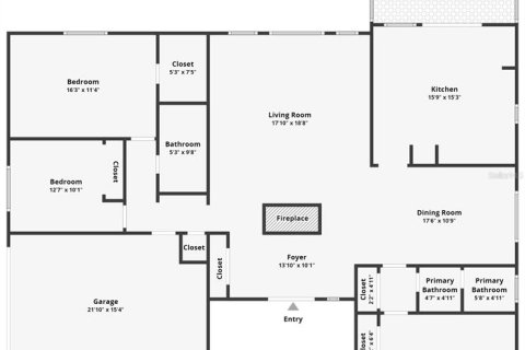 Купить виллу или дом в Деланд, Флорида 9 комнат, 172.33м2, № 1296933 - фото 5