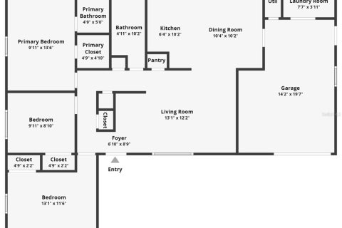 Купить виллу или дом в Киссимми, Флорида 8 комнат, 129.32м2, № 1313395 - фото 26