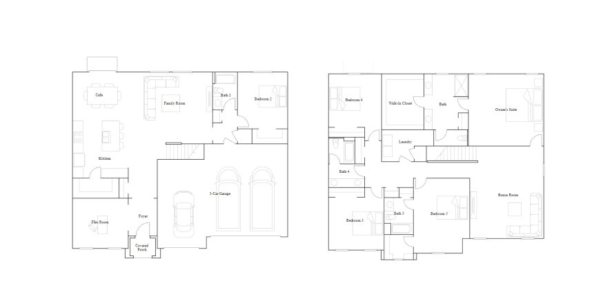 House floor plan «Olympia Plan», 5 rooms in Wind Meadows South