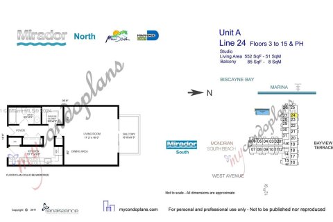 Condominio en venta en Miami Beach, Florida, 51.28 m2 № 1332732 - foto 13