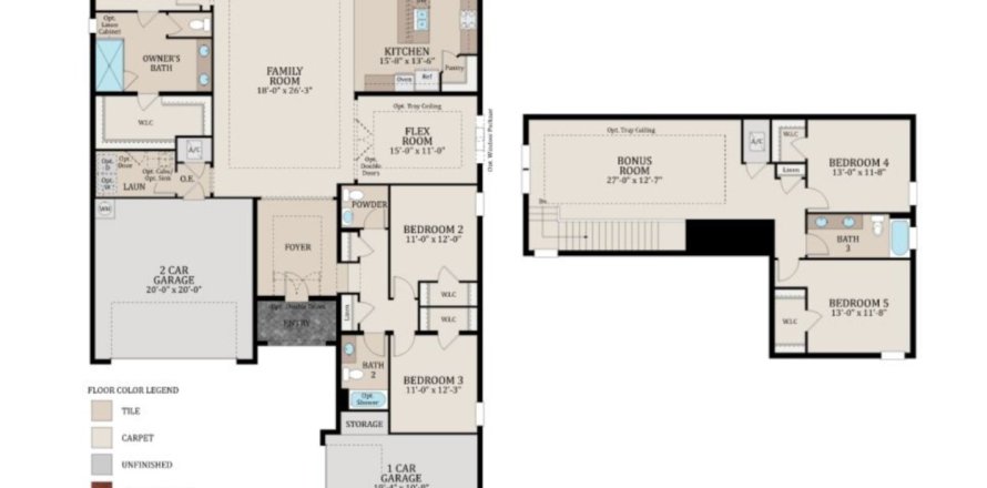 House floor plan «5BR-1», 5 bedrooms in Mirada By Metroplaces 