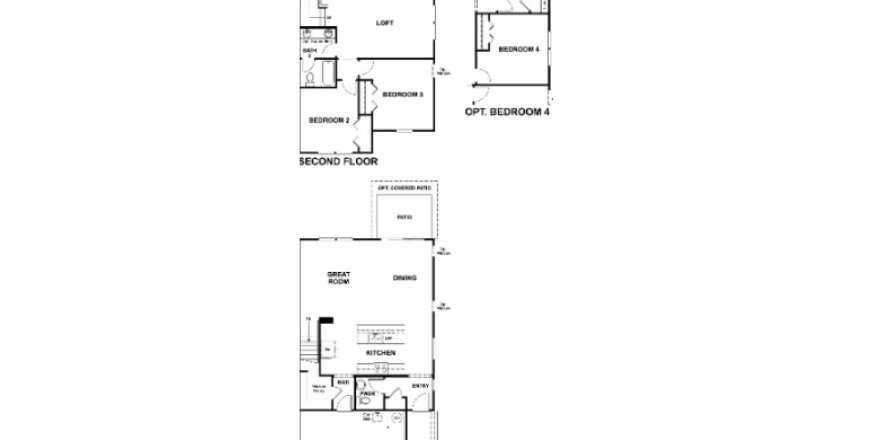 House floor plan «House », 3 bedrooms in Seasons at Park Trace