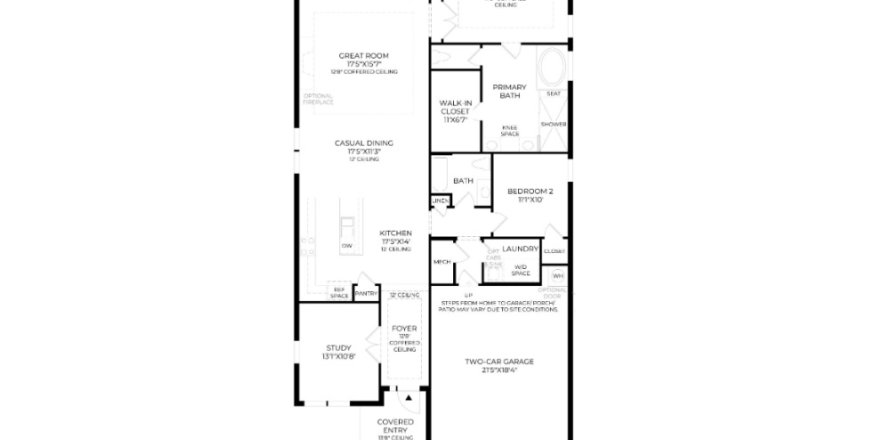 Property floor plan «House», 2 bedrooms in Regency at Avenir - Palms Collection