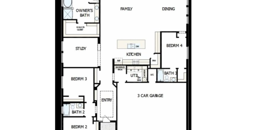 House floor plan «House», 4 bedrooms in Carmela