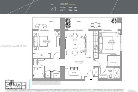 Copropriété à vendre à Miami, Floride: 2 chambres, 96.99 m2 № 1352212 - photo 27