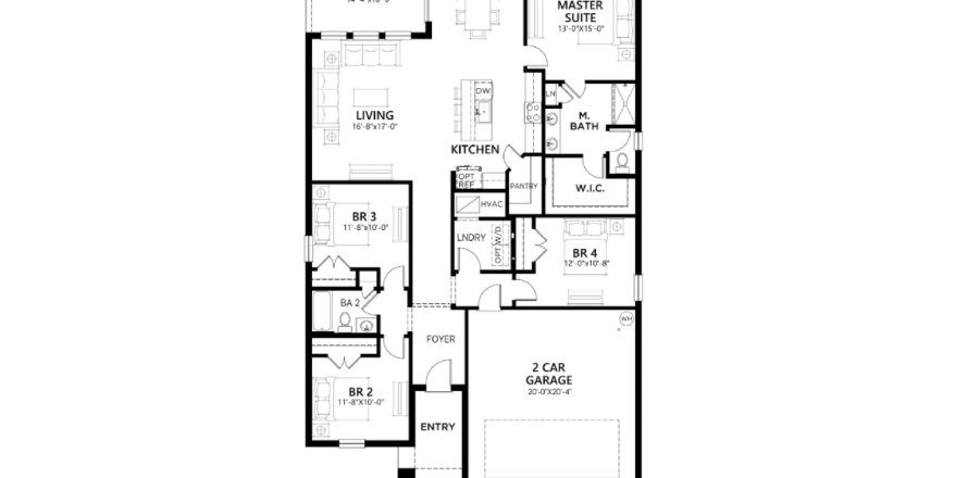 House floor plan «5565 Quartz Ct», 2 bedrooms in Riverstone