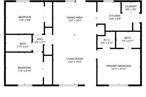 House in North Port, Florida 3 bedrooms, 101.45 sq.m. № 1355942 - photo 1