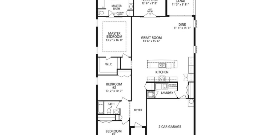 House floor plan «House», 3 bedrooms in Royal Highlands by Maronda Homes