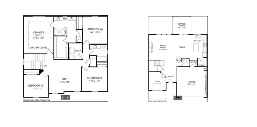 House floor plan «House», 4 bedrooms in Eagle Landing - Eagle Rock 50'