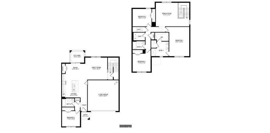 House floor plan «House», 4 bedrooms in Promenade Estates