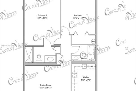 Condominio en venta en Pembroke Pines, Florida, 2 dormitorios, 96.99 m2 № 1117296 - foto 2