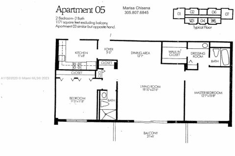Condominio en venta en Coral Gables, Florida, 2 dormitorios, 101.64 m2 № 911576 - foto 8