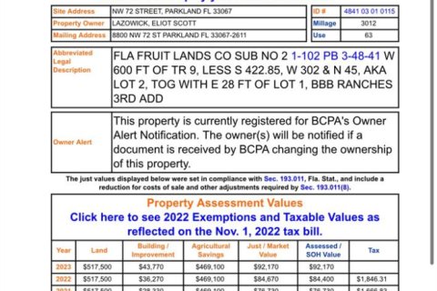 Купить земельный участок в Паркленд, Флорида № 758952 - фото 1