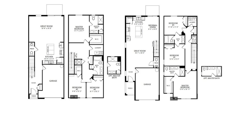 Townhouse in College Place by Maronda Homes in Lakeland, Florida 3 rooms, 157 sq.m. № 304859
