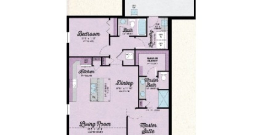 House floor plan «House», 2 bedrooms in Latitude Margaritaville