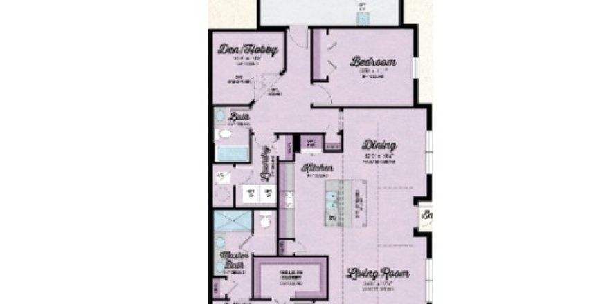 House floor plan «House», 2 bedrooms in Latitude Margaritaville