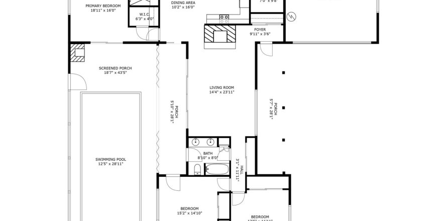 House in Lighthouse Point, Florida 3 bedrooms, 158.03 sq.m. № 1168761