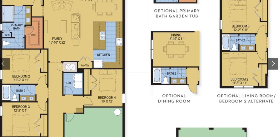 Планировка Виллы или дома «4629 Bernard Boulevard» 4 комнаты в ЖК Hammock Reserve