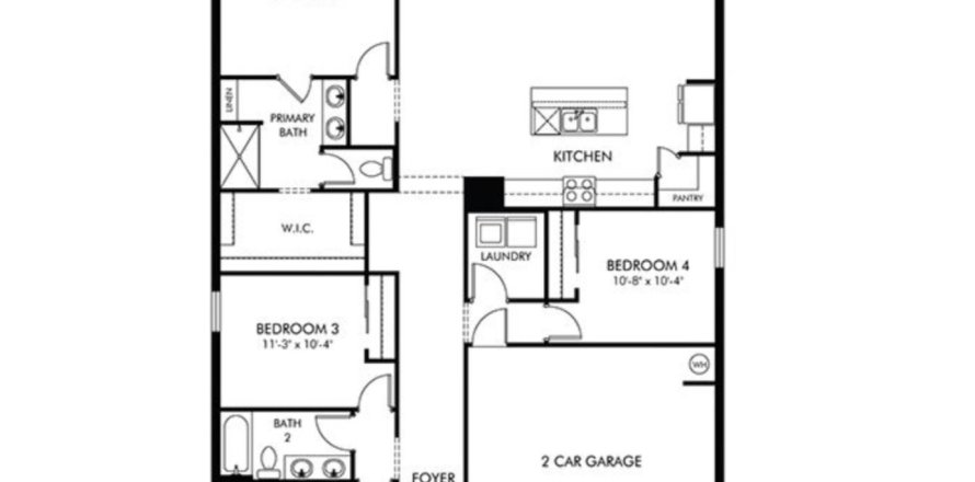 House floor plan «1216 Oak Valley Drive», 4 rooms in The Reserve